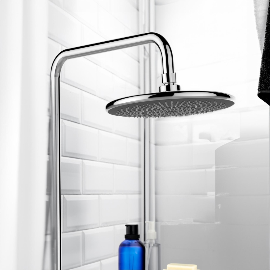 WENKO 23998100 - Duschkopf Wassersparsystem 22,5x22,5 cm glänzender Chrom