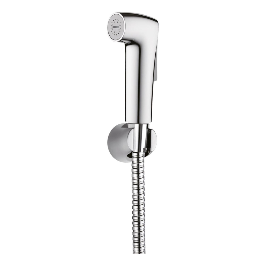 WENKO 23999100 - Bidet-Set Wassersparsystem 12x7 cm glänzender Chrom/Silber
