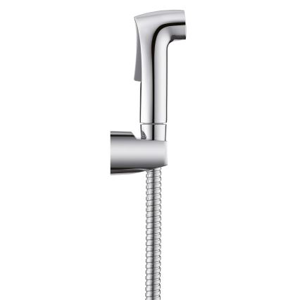 WENKO 23999100 - Bidet-Set Wassersparsystem 12x7 cm glänzender Chrom/Silber