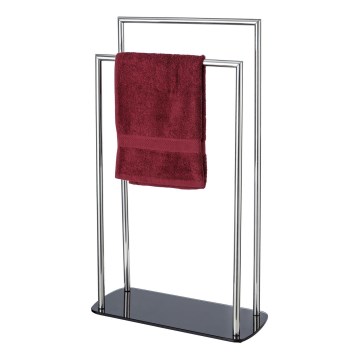 WENKO 24076800 - Handtuchhalter RAVINA 48x80 cm Edelstahl/silber/schwarz