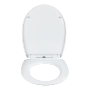 WENKO 24082800-Toilettensitz DROPLETS 45x38,8 cm mehrfarbig/Glanzchrom