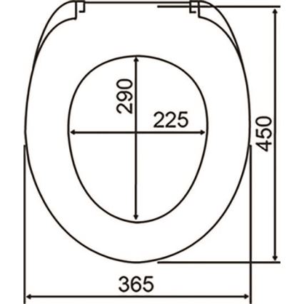 WENKO 24082800-Toilettensitz DROPLETS 45x38,8 cm mehrfarbig/Glanzchrom