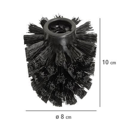 WENKO 24090800 - WC-Bürstenkopf 8x9,3 cm schwarz