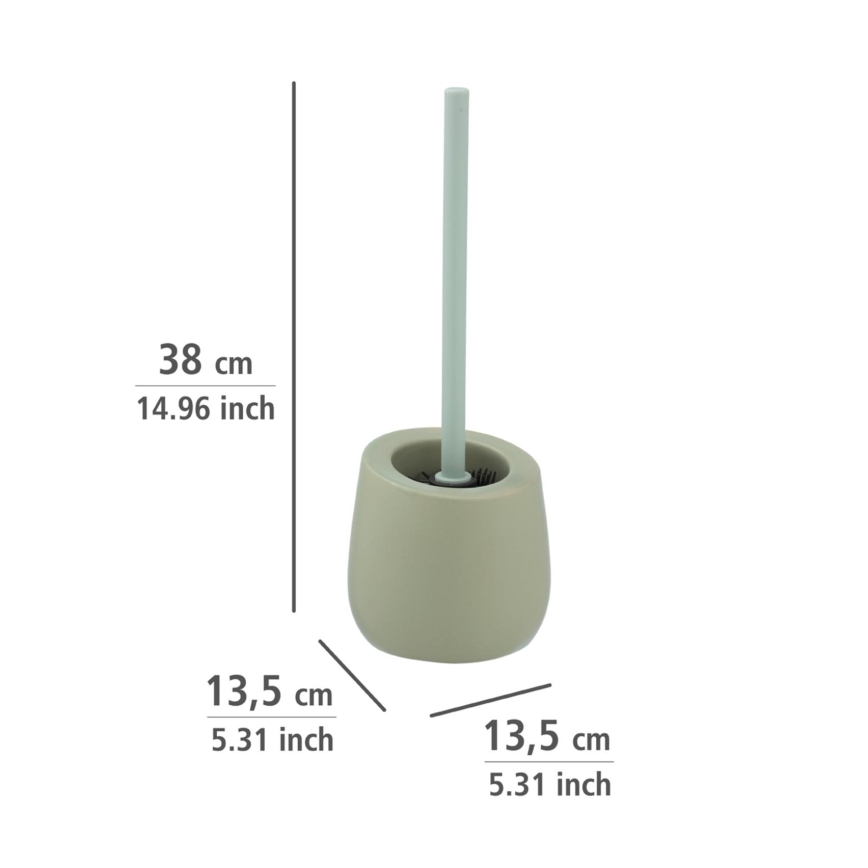 WENKO 24120100 - WC-Bürste BADI 13,5x38 cm grün