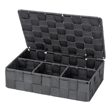 WENKO 24223100 - Korb ADRIA 26 x 17 cm Grau/Anthrazit