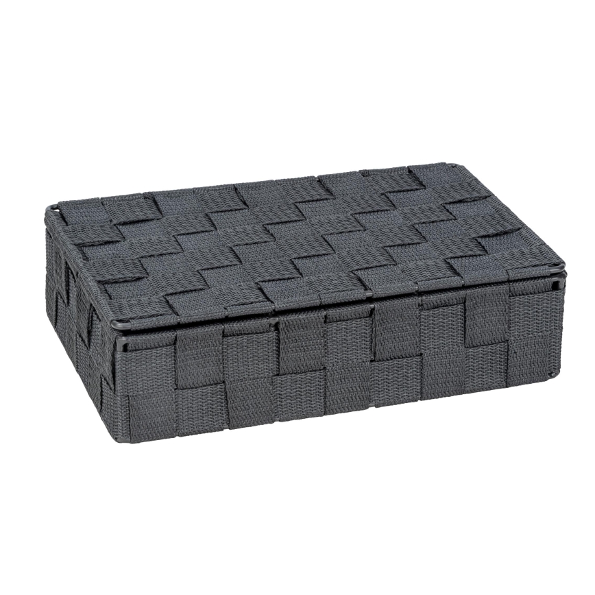 WENKO 24223100 - Korb ADRIA 26 x 17 cm Grau/Anthrazit