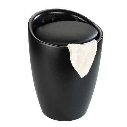 WENKO 24229100 - Hocker CANDY 36x50,5 cm schwarz