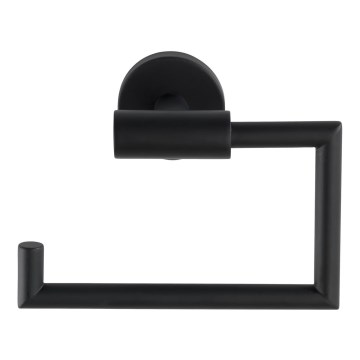 WENKO 24240100-WC-Papierhalter BOSIO BLACK 15x10,5 cm Edelstahl/silber