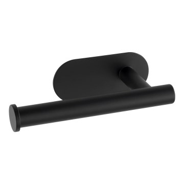 WENKO 24287100-Toilettenpapierhalter TURBO-LOC OREA BLACK 16x7 cm Edelstahl/schwarz
