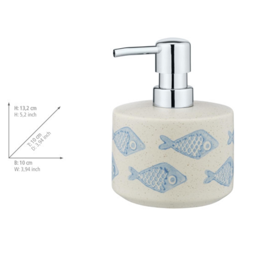WENKO 24311100 - Seifenspender AQUAMARIN 475 ml beige