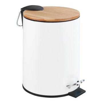 WENKO 24392100 - Korb TORTONA 17x23,5 cm weiß/braun/schwarz