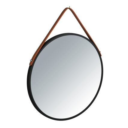 WENKO 24424100 - Spiegel BORRONE 40x40 cm Schwarz/Silber