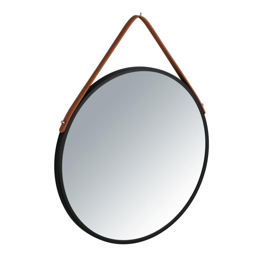 WENKO 24424100 - Spiegel BORRONE 40x40 cm Schwarz/Silber
