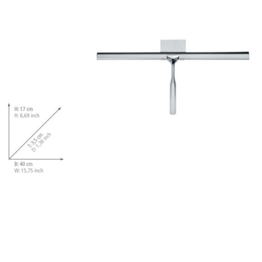WENKO 24506100 - Abzieher TERNI 40x17 cm glänzender Chrom