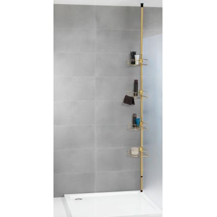 WENKO 24569100-Eckregal DOLCEDO 31x275 cm goldfarben