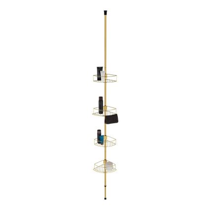WENKO 24569100-Eckregal DOLCEDO 31x275 cm goldfarben