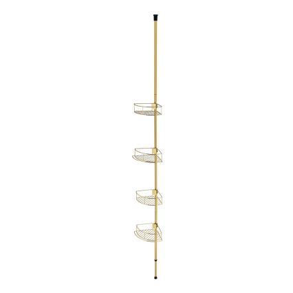 WENKO 24569100-Eckregal DOLCEDO 31x275 cm goldfarben