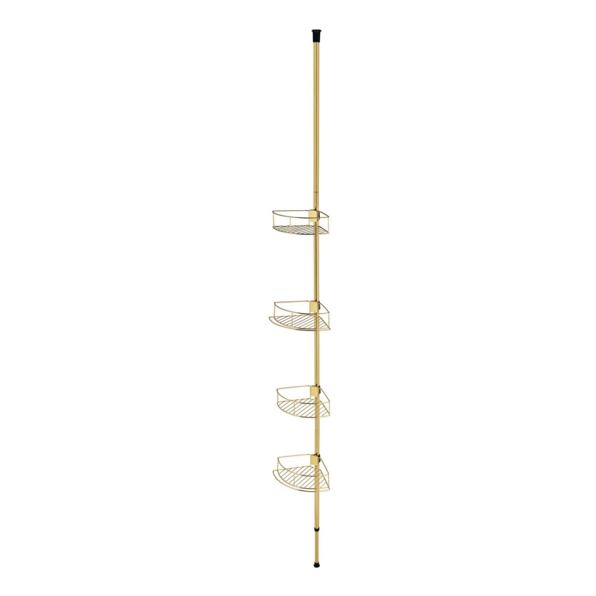WENKO 24569100-Eckregal DOLCEDO 31x275 cm goldfarben