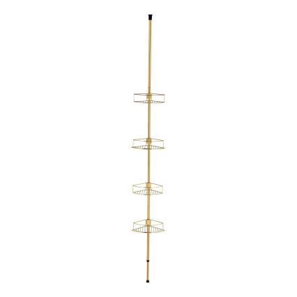 WENKO 24569100-Eckregal DOLCEDO 31x275 cm goldfarben