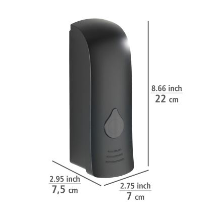 WENKO 24589100-Seifenspender RANERA 740 ml schwarz