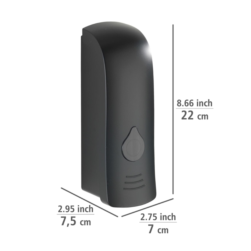 WENKO 24589100-Seifenspender RANERA 740 ml schwarz
