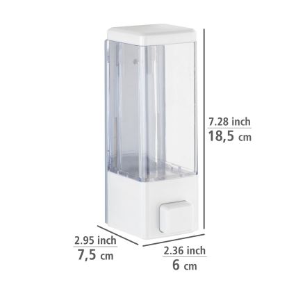 WENKO 24594100-Seifenspender ISTRES 320 ml weiß/transparent