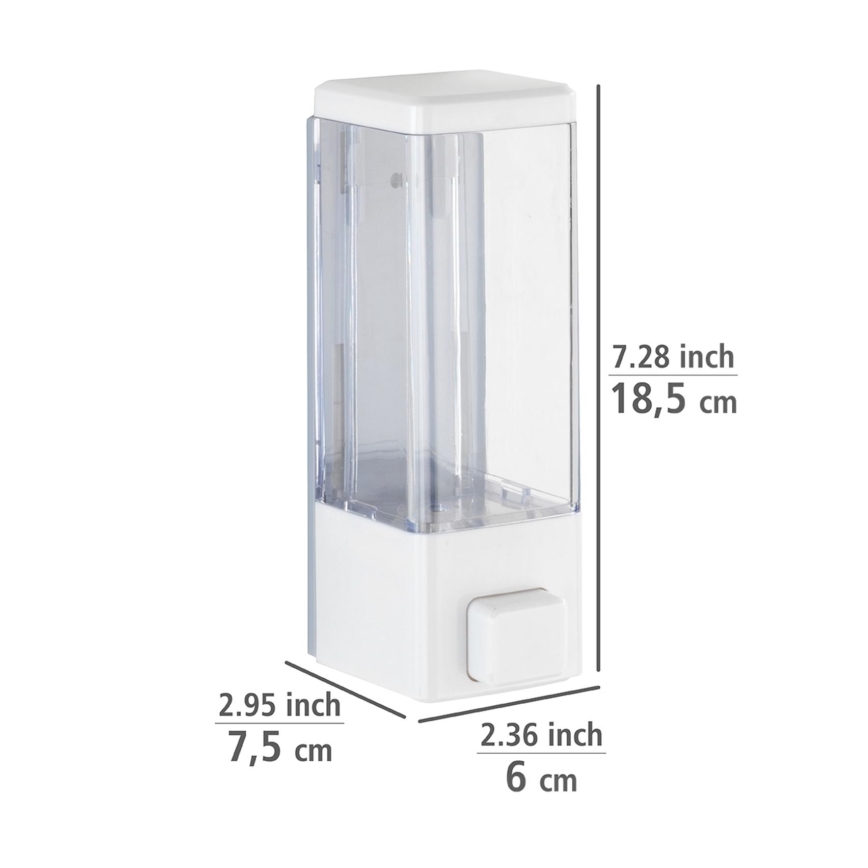 WENKO 24594100-Seifenspender ISTRES 320 ml weiß/transparent