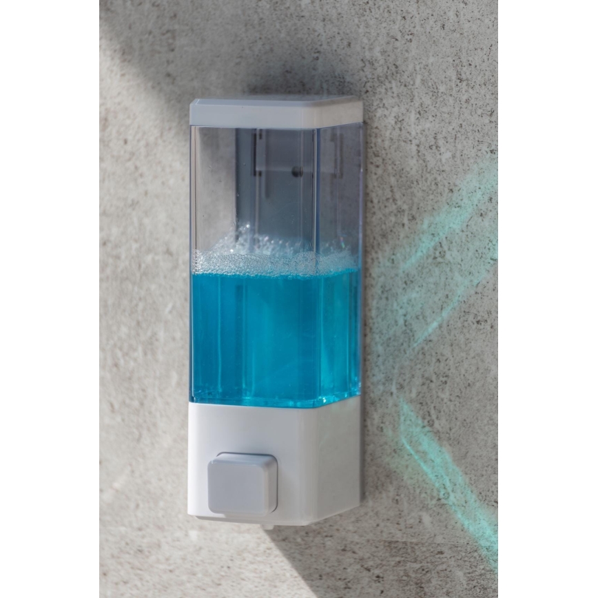 WENKO 24594100-Seifenspender ISTRES 320 ml weiß/transparent