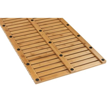 WENKO 24611100 - Fußmatte BAMBUSA 100 x 50 cm, braun