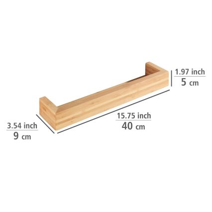 WENKO 24743100 - Ständer BAMBUSA 40x9 cm braun