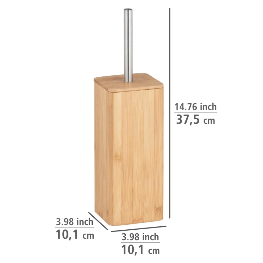 WENKO 24748100 - WC-Bürste BAMBUSA 10x37,5 cm braun