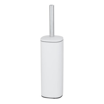 WENKO 24776100 - WC-Bürste ALASSIO 9,3x39,2 cm Edelstahl/weiß