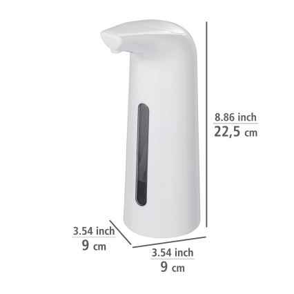 WENKO 24841100-Seifenspender LARINO 9x21,5 cm weiß