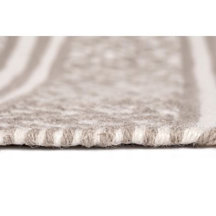 WENKO 24868100 - Badematte SHAKI 50 x 80 cm beige/weiß