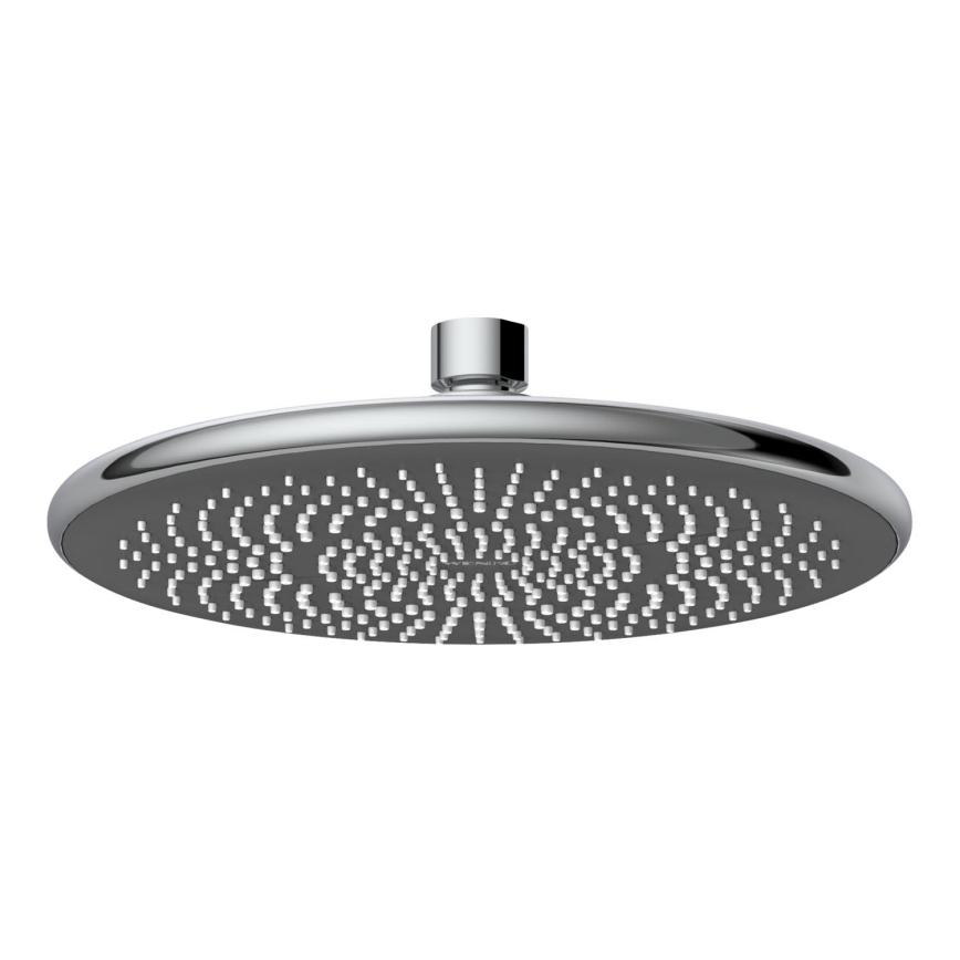WENKO 24926100 - Duschkopf Wassersparsystem 22,5x22,5 cm glänzender Chrom/Grau