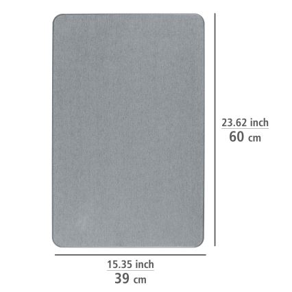 WENKO 24936100-Badematte SIMI 39x60 cm grau