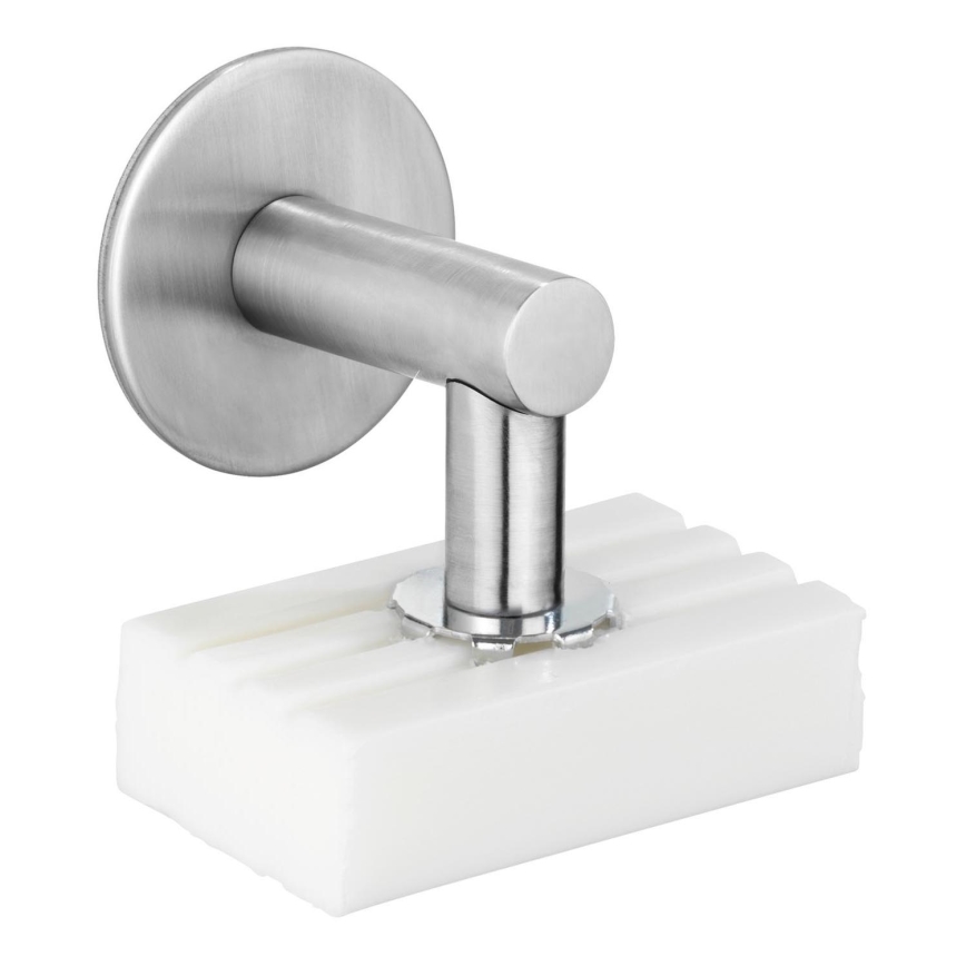 WENKO 24971100-Seifenhalter TURBO-LOC 4,5x7 cm silber