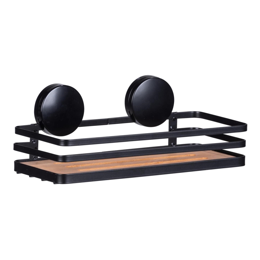 WENKO 24979800-Ablage ALBA 26,5x12,5 cm schwarz/braun