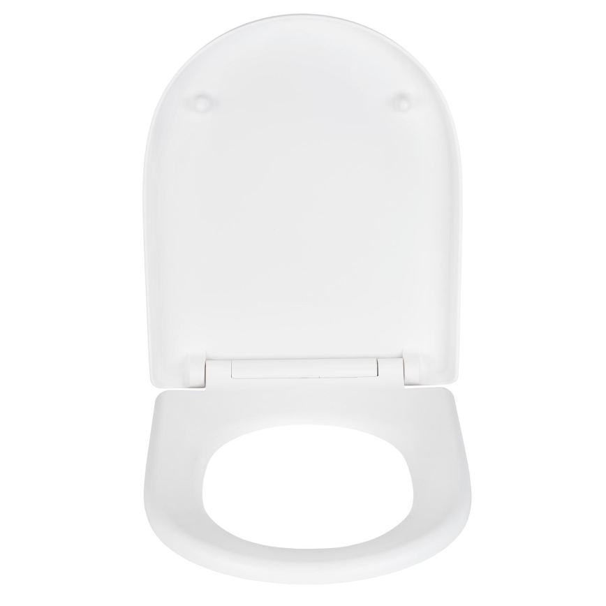 WENKO 24988100-WC WC-Sitz EXCLUSIVE 45 x 36,5 cm weiß/silber