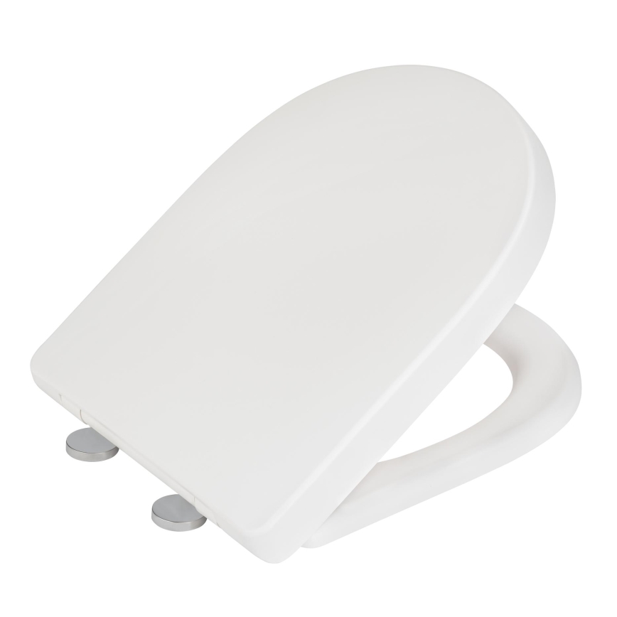 WENKO 24988100-WC WC-Sitz EXCLUSIVE 45 x 36,5 cm weiß/silber