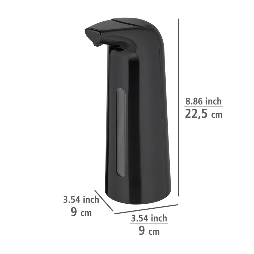 WENKO 25097100-Seifenspender LARINO 9x21,5 cm schwarz