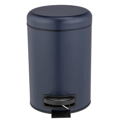 WENKO 25153100 - Mülleimer LEMAN 17x25 cm blau/schwarz
