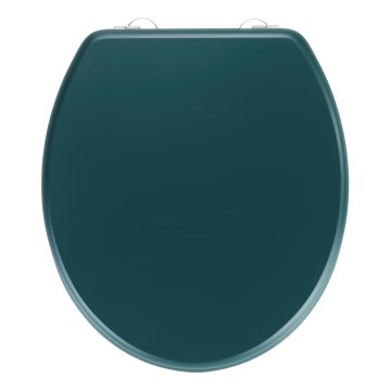 WENKO 25171100-WC WC-Sitz PRIMA 37x41 cm grün/silber