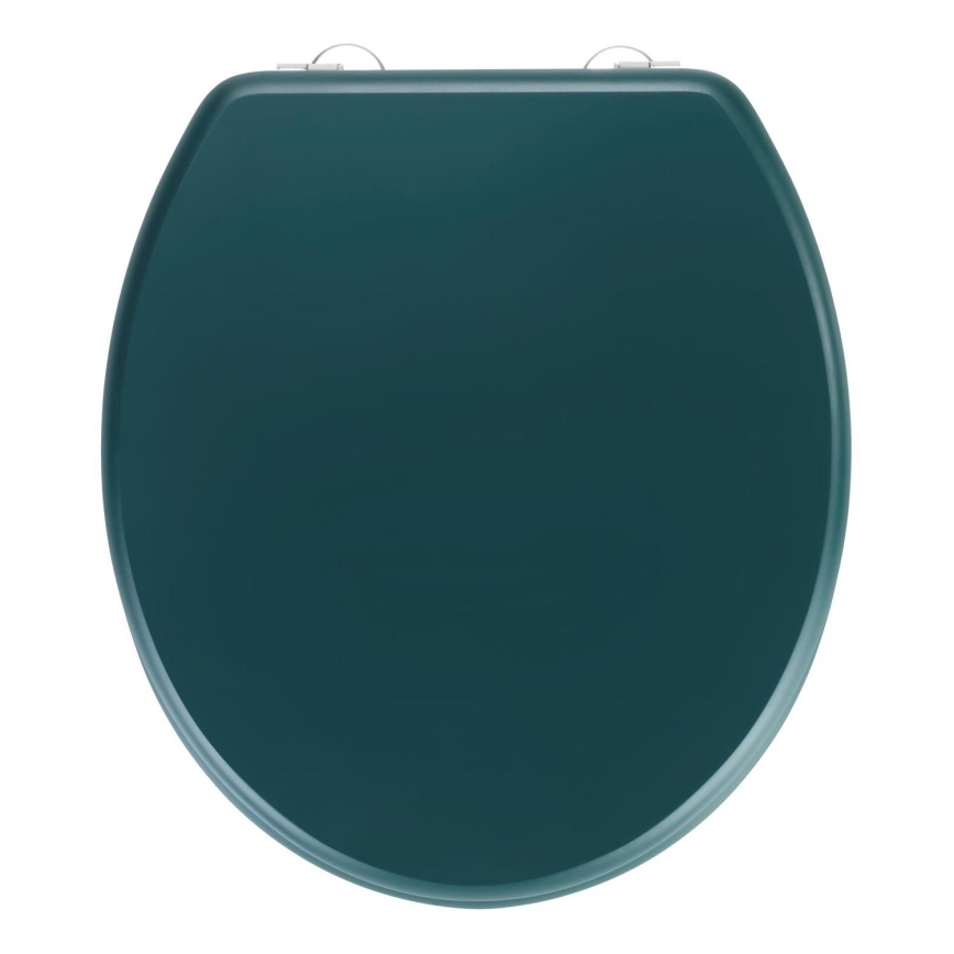 WENKO 25171100-WC WC-Sitz PRIMA 37x41 cm grün/silber
