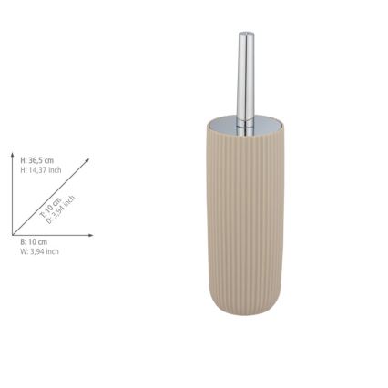 WENKO 25185100 - WC-Bürste AGROPOLI 10 x 36,5 cm beige