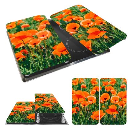 WENKO 2521434500-Abdeckplatte ABDECKPLATTE - BLUME/PFLANZE 30x52 cm mehrfarbig