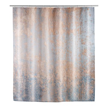 WENKO 25239100 - Duschvorhang AGATE 180 x 200 cm, mehrfarbig