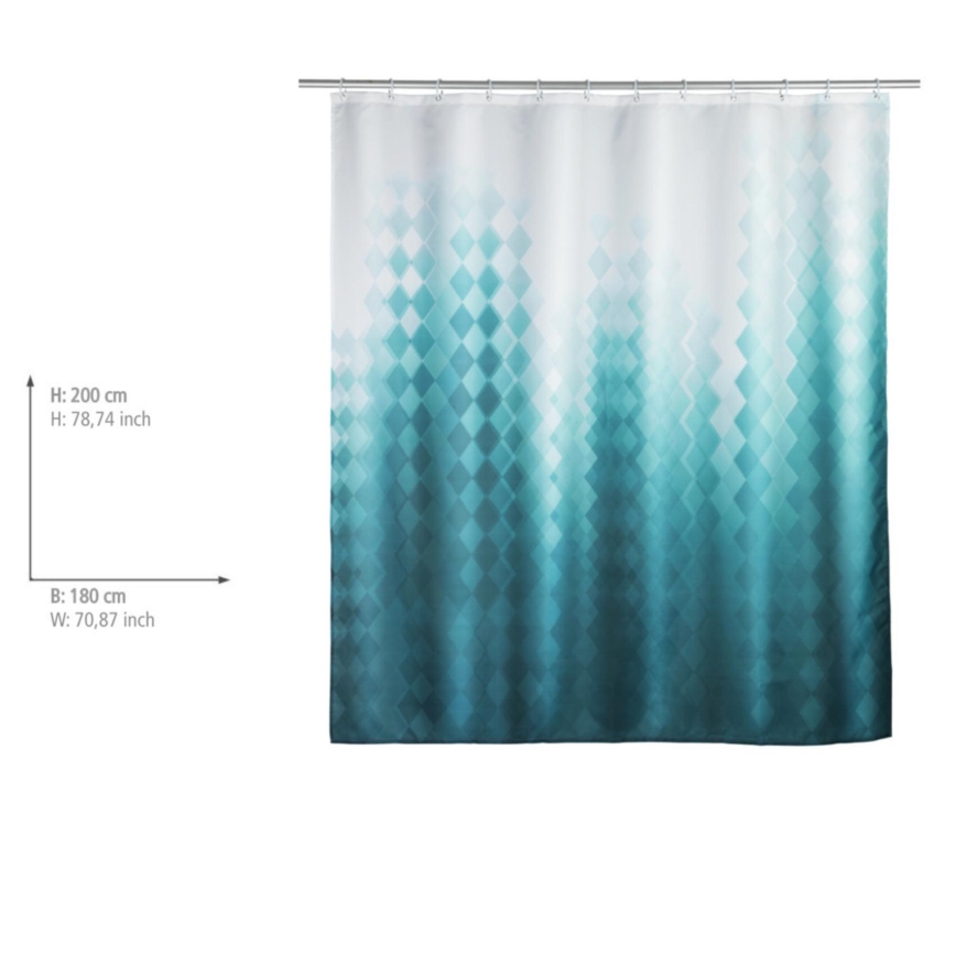 WENKO 25244100 - Duschvorhang TULLIN 180x200 cm mehrfarbig