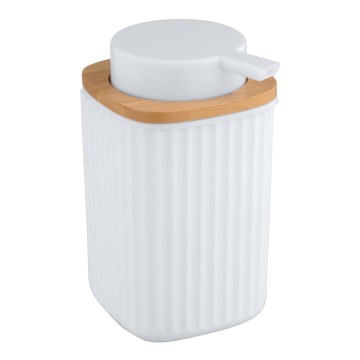WENKO 25294100 - Seifenspender ROTELLO 8,9x12,7 cm weiß/braun