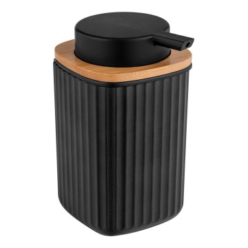 WENKO 25298100 - Seifenspender ROTELLO 8,9 x 12,7 cm schwarz/braun